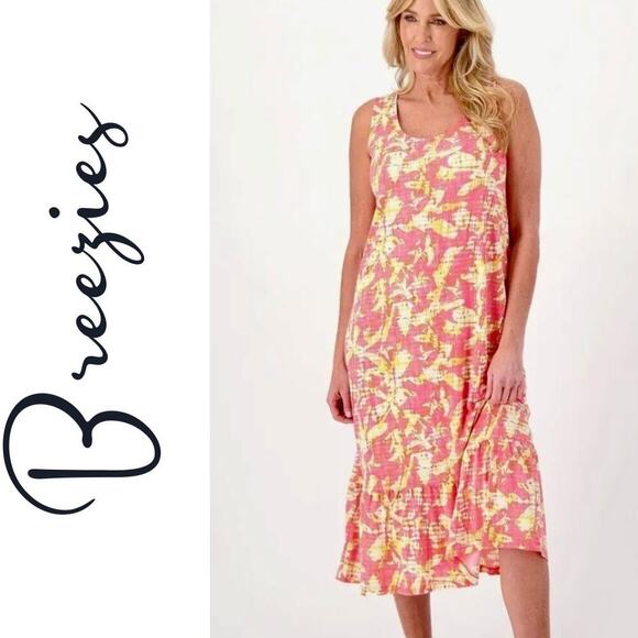 Breezies Soft Blissful Breeze Ruffle Hem Relaxed Dress - Picture 1 of 6